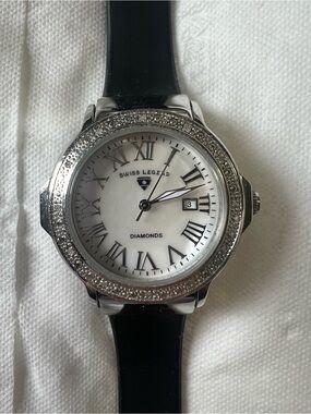 Swiss Legend Women’s Diamond Accent Silver Watch